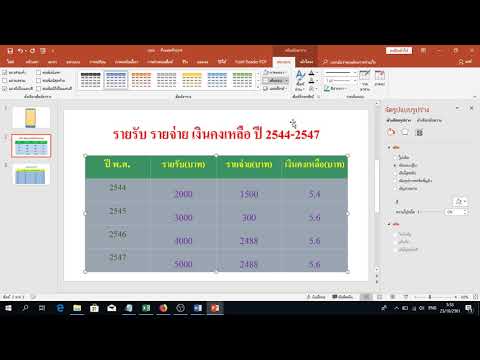 เปลี่ยนสีเส้นตาราง Powerpoint 2019 เรียนรู้วิธีการเปลี่ยนสีเส้นตาราง Powerpoint 2019 ทำอย่างไร