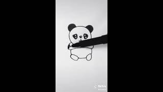 Cómo dibujar un panda facil