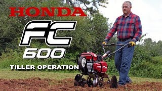 Honda FC600Tiller Operation