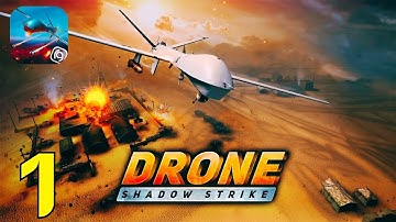 Drone Shadow Strike Gameplay Walkthrough Deel 1 – Mijn eerste gevechtsmissie! (Android/iOS)