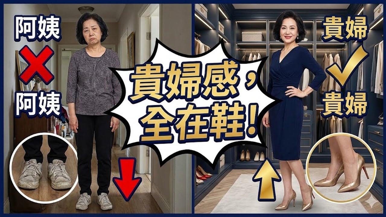 60歲以後，為什麼有的人像貴婦，有的人像阿姨？秘密全在妳腳下這雙鞋！#貴婦風 #阿姨 #六十歲穿搭 #鞋款推薦 #時尚秘訣 #氣質提升 #年齡不限時尚 ✨👠