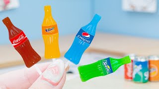 Juicy Cola Pepsi Fanta Mini Jello Making 🧊  Honey Jelly 🍯 Miniature Sweets Ideas