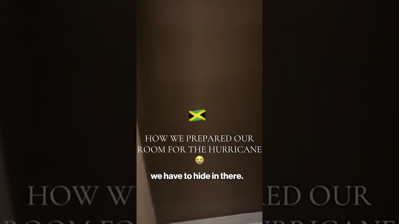 People in Jamaica Forced to Take Shelter Amid Hurricane Melissa #shorts