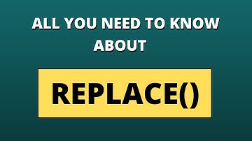 REPLACE() function in SQL | Using REPLACE() function to update column data | Krish The Dev