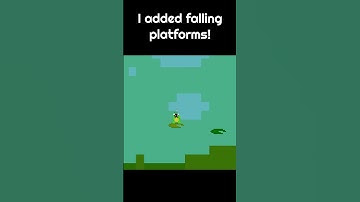 I added falling platforms into my game (+better fly collecting) #gamedev #godot
