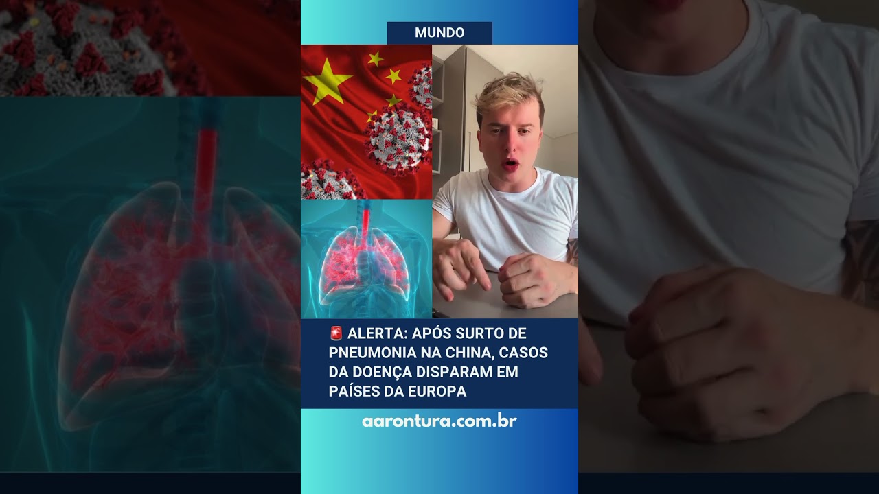 🚨 Alerta: Após surto de pneumonia na China, casos da doença disparam em países da Europa