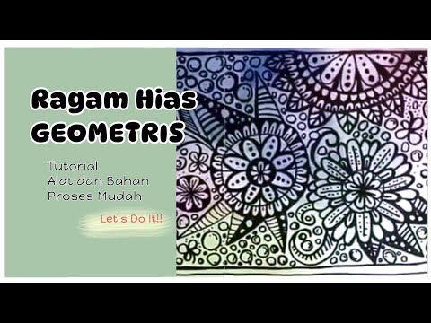 Ragam Hias Geometris Dekoratif Tutorial Youtube