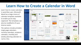 Learn How to Create a Calendar in Word