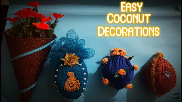 Easy Coconut Decorations | Wedding Coconuts | DIY coconut decorations 🥥🥥🥥