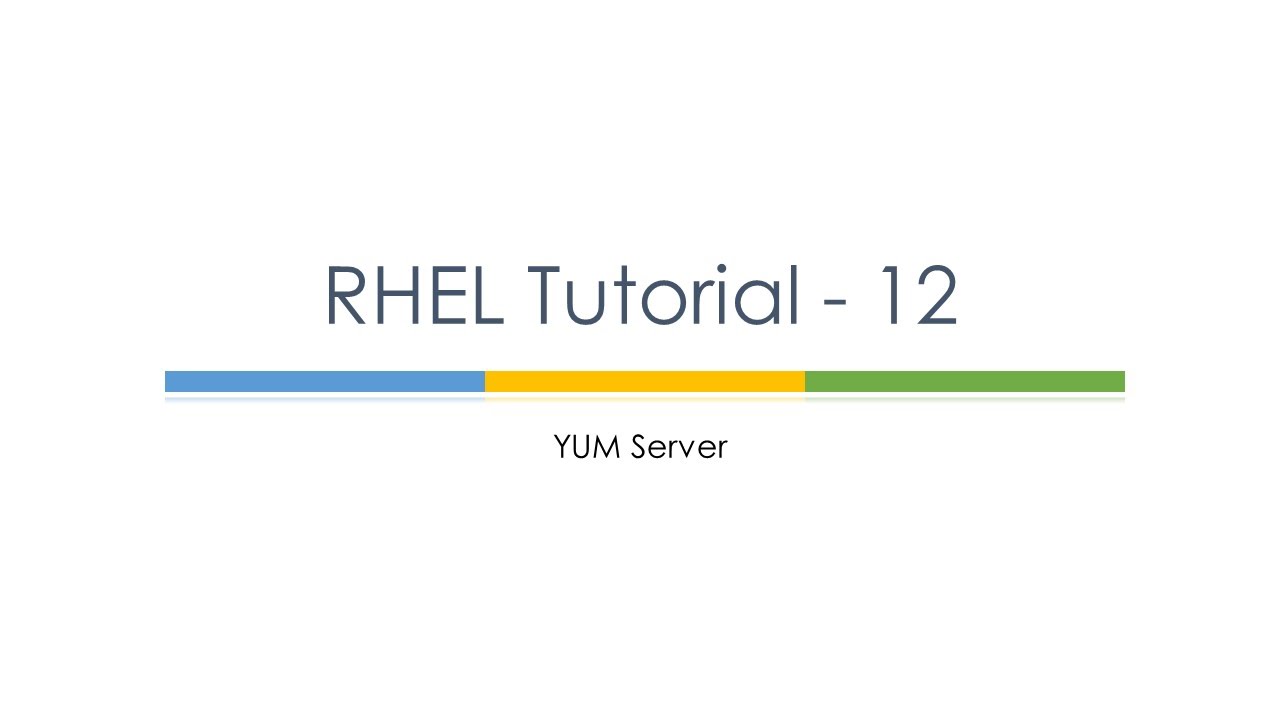 RHEL Tutorial 12 (YUM Server) : Linux Tutorials : Linux YUM Server ...