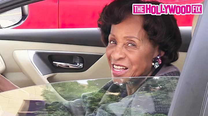 Marla Gibbs Arrives To Natalie Cole's Funeral In L...