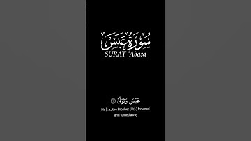 عبس وتولى_كرومات قرآن شاشة سوداء_سورة عبس_علاء عقل #كرومات_شاشه_سوداء (على مكث)