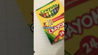 Horror with crayons??#crayons #art #horror