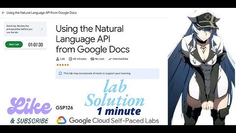 Using the Natural Language API from Google Docs || GSP126 || Qwiklabs Arcade 2025.