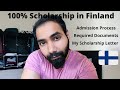 Study in Finland - Part 2 | 100% Tuition fee waiver scholarship guide | Admission Process