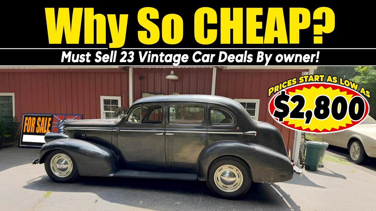 Ready to Sell! 23 Classic Cars for Sale at Incredibly Affordable Prices by Their Owners!