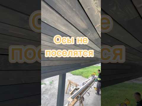 Часто в подкровельном пространстве селятся соседи, но не у нас🐝 #карниз #кровля #кликфальц #фальц