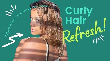 5 Minute Curly Hair Refresh: Finger Coiling with Deva Curl One Conditioner