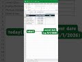 Excel Advanced Functions with Short Example #06/30 (Datedif) #exceltips #ageextractor #exceltricks