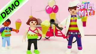 Erfrischendes Eis im Sommer | Playmobil Summer Fun Eiswagen Eisverkäufer mit Fahrrad |  Demo