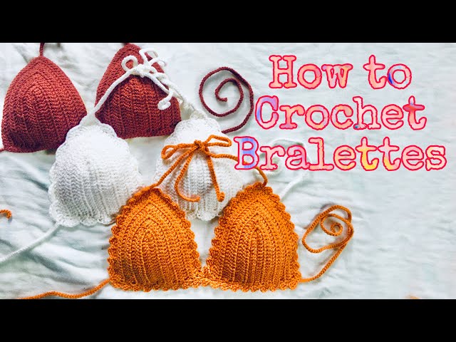 EASY CROCHET BRALETTE TUTORIAL, for all sizes