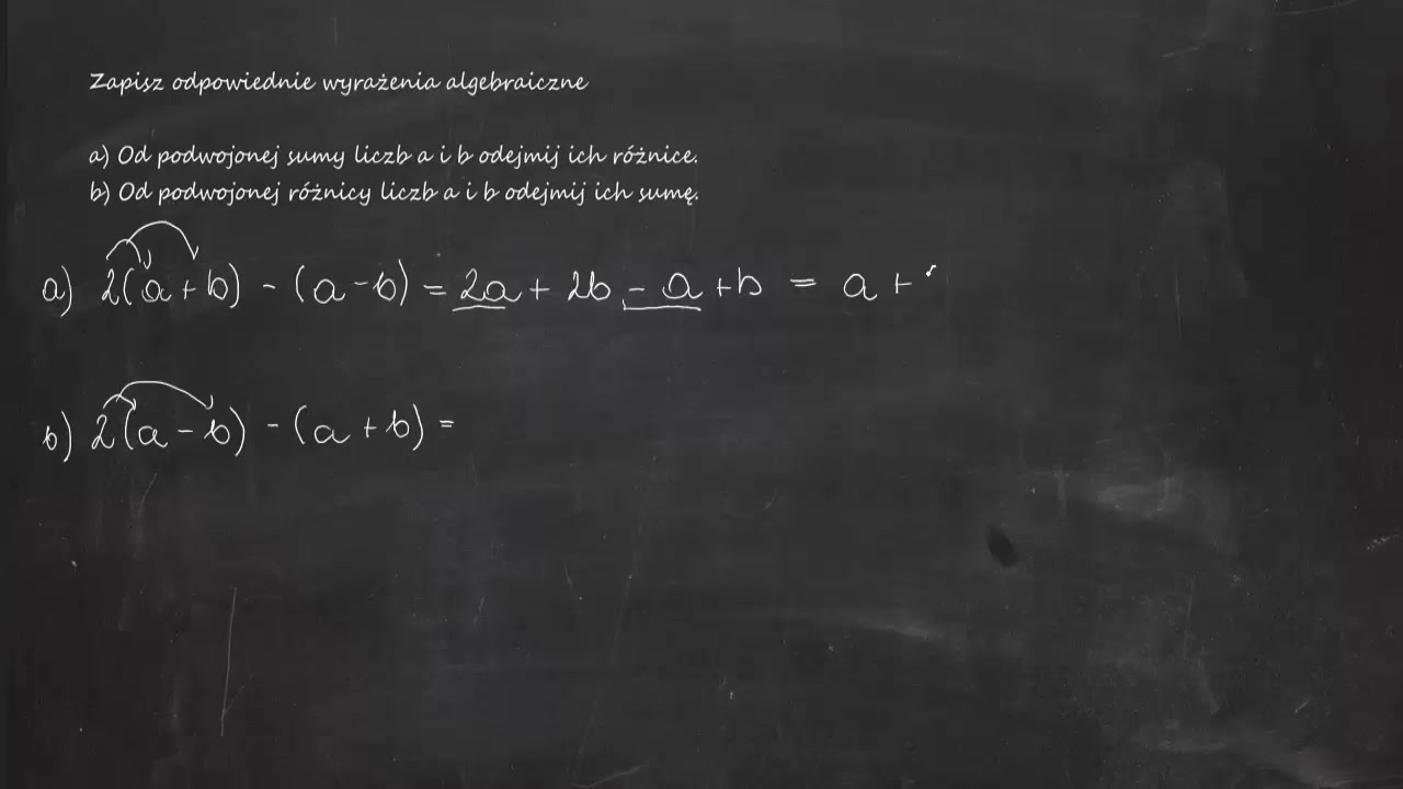 Zapisz Liczbę W Postaci Potęgi O Podstawie 3 Zapisz odpowiednie wyrażenia algebraiczne a) Od podwojonej sumy liczb a