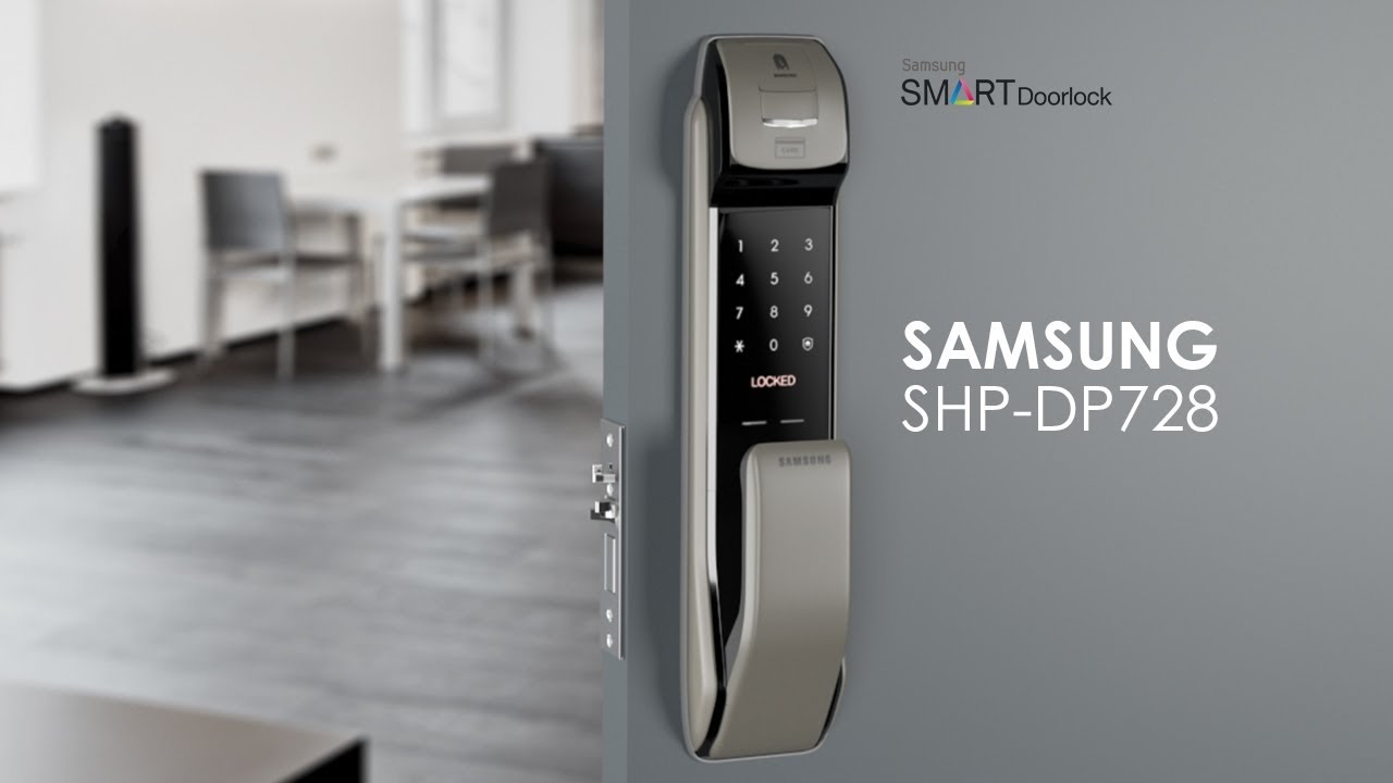 Permeabilidad masilla Aceptado Samsung SHP-DP728: Cerradura Digital Bluetooth Biométrica - YouTube