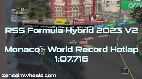 RSS Formula Hybrid 2023 - Monaco *NEW WORLD RECORD* Hotlap - Assetto Corsa