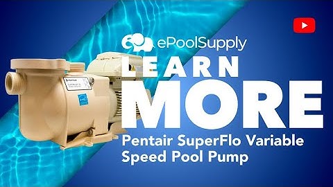 How To Factory Reset Pentair SuperFlo Variable Speed Pool Pump