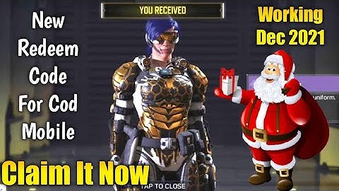 Call of Duty mobile Reedem Code Codes December 2021 | CODM New Reedem Code Free 100% Working 💯