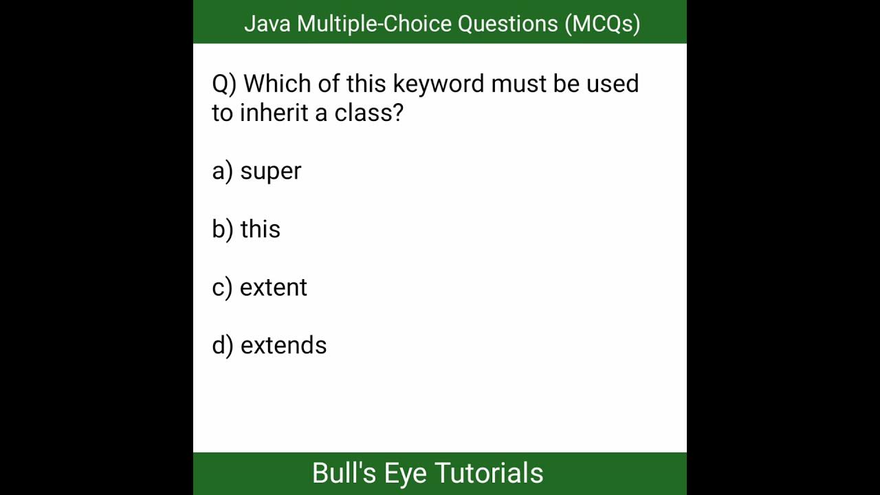Java mcq questions and answers java programming mcq java interview