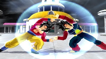 Goku SSJ4 and Bardock SSJ4 Fusion! | DBZ BT3 (MOD) 🐉