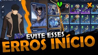 ERROS para evitar NO ÍNICIO da SUA CONTA - Solo Leveling: ARISE