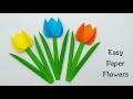 How to make easy paper flowers for kids  nursery craft ideas  paper craft easy  kids crafts