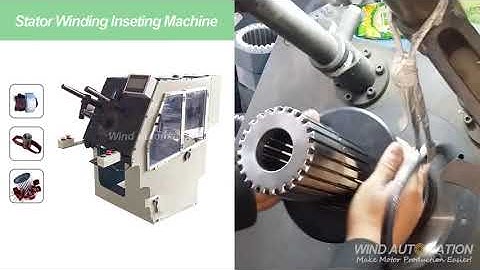 AC motor Induction motor stator winding inserting machine