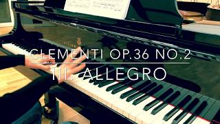 Clementi Sonatina Op.36 No.2, III. Allegro Resimi