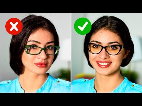 فيديو: 3 طرق لتبدو جميلة في النظارات