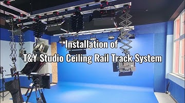 Installation of T&Y studio ceiling rail system