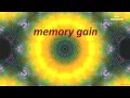 Memory gainsession83