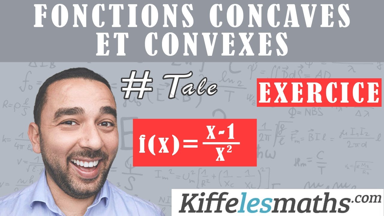 Points d'inflexion. Exercice 2. Fonctions concaves et convexes.