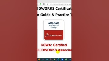 CSWA Sample Exam Solution -Watch  Full Video in the Channel #solidworks #cswa #onlinecourse