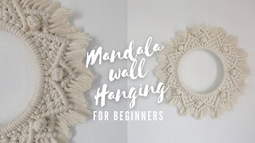 Mandala Wall Hanging Tutorial | DIY Macrame Wall Hanging | Macrame for Beginners
