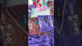 Festive Special Mul Chanderi A-Line Kurta Set | Wedding Party Wear Collection #shorts #kurti #dress