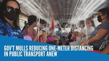 Gov’t mulls reducing one-meter distancing in public transport anew