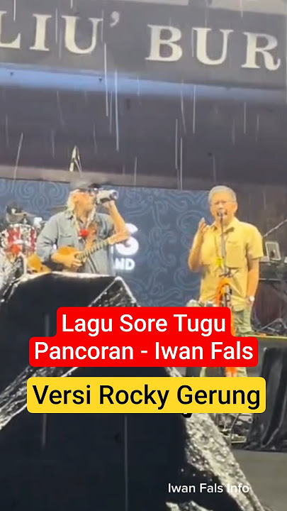 Behind the song Sore Tugu Pancoran by Iwan Fals, Rocky Gerung's version