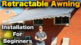 How To Install A Retractable Awning On A House! Assembly, Installation, And HONEST ALEKO Review!