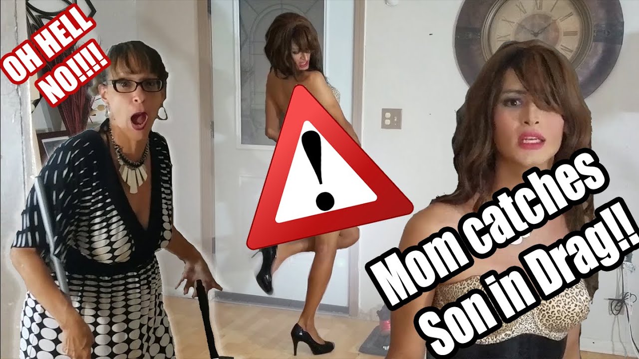 Mom Catches Son CrossDressin