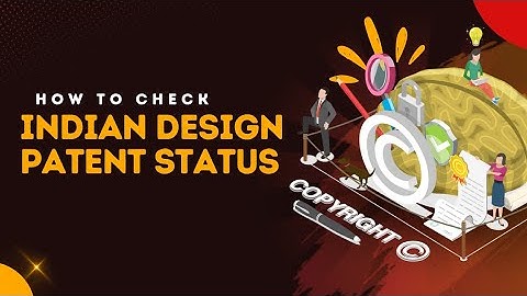 Indian Design #patent  Status Checking #copyright #books #application