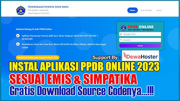 Instal Aplikasi PPDB Online Berbasis Web Sesuai Dapodik dan Emis