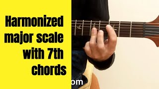 Harmonized major scale with 7th chords (GianniChiarello.com)